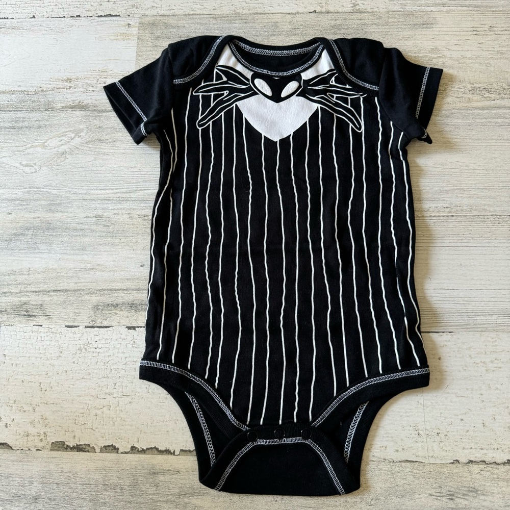 NEW Disney Nightmare Before Christmas Jack Skellington Baby Cosplay Bodysuit Hat - Picture 4 of 11